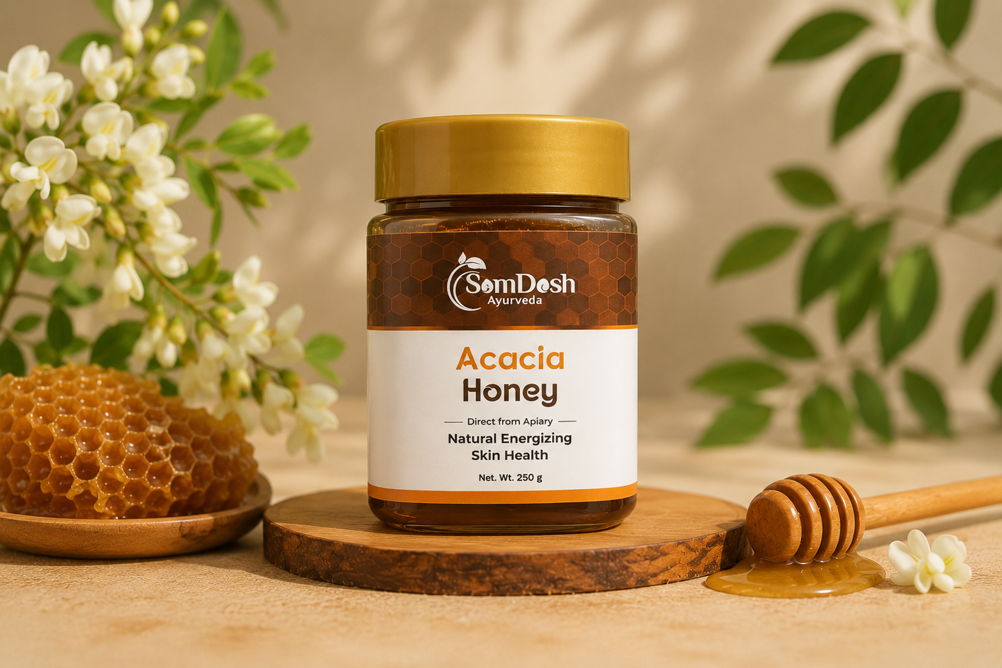 Pure Acacia Honey – Nature’s Golden Wellness Nectar