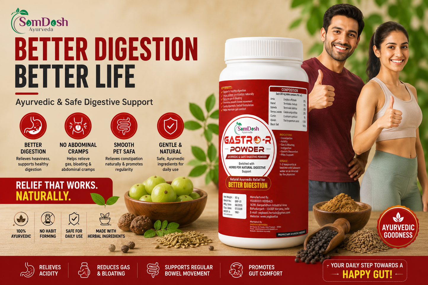 Gastro-R Powder - Natural Digestive Wellness Beyond Ordinary Laxatives